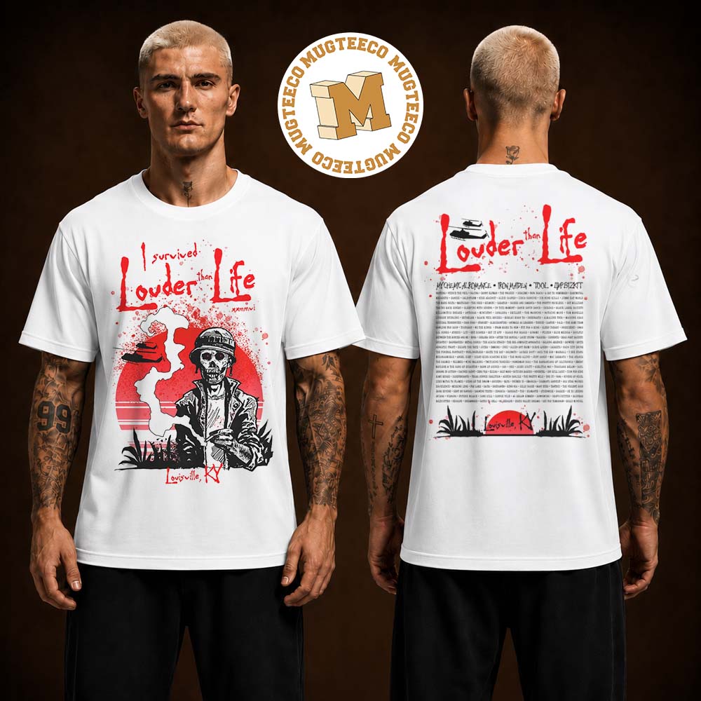 Louder Than Life 2026 Smoke Break Louisville KY Two Sided Unisex T Shirt Louder Than Life 2026 Smoke Break Louisville KY Two Sided Unisex T Shirt