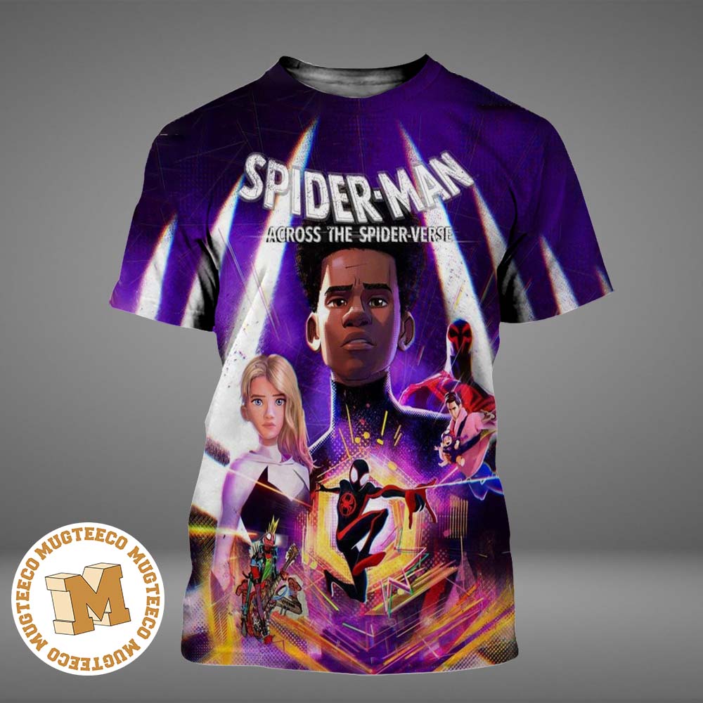 Marvel Spider Man Across The Spider Verse All Over Print Shirt Marvel Spider Man Across The Spider Verse All Over Print Shirt