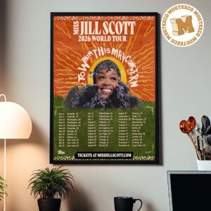 Miss Jill Scott 2026 World Tour Album To Whom This May Concern Home Decor Poster Canvas