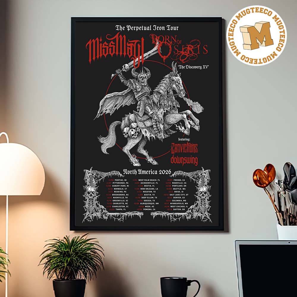 Miss May I x Born Of Osiris The Perpetual Iron Tour 2026 Home Decor Poster Canvas Miss May I x Born Of Osiris The Perpetual Iron Tour 2026 Home Decor Poster Canvas