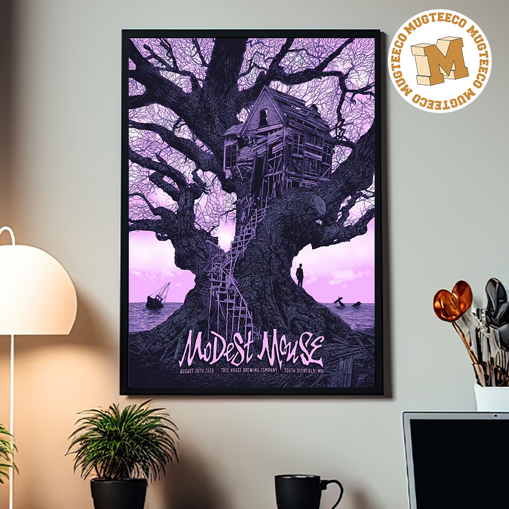 Modest Mouse South Deerfield MA Event Poster At Tree House Brewing Company On August 20 2026 Home Decor Poster Canvas Modest Mouse South Deerfield MA Event Poster At Tree House Brewing Company On August 20 2026 Home Decor Poster Canvas