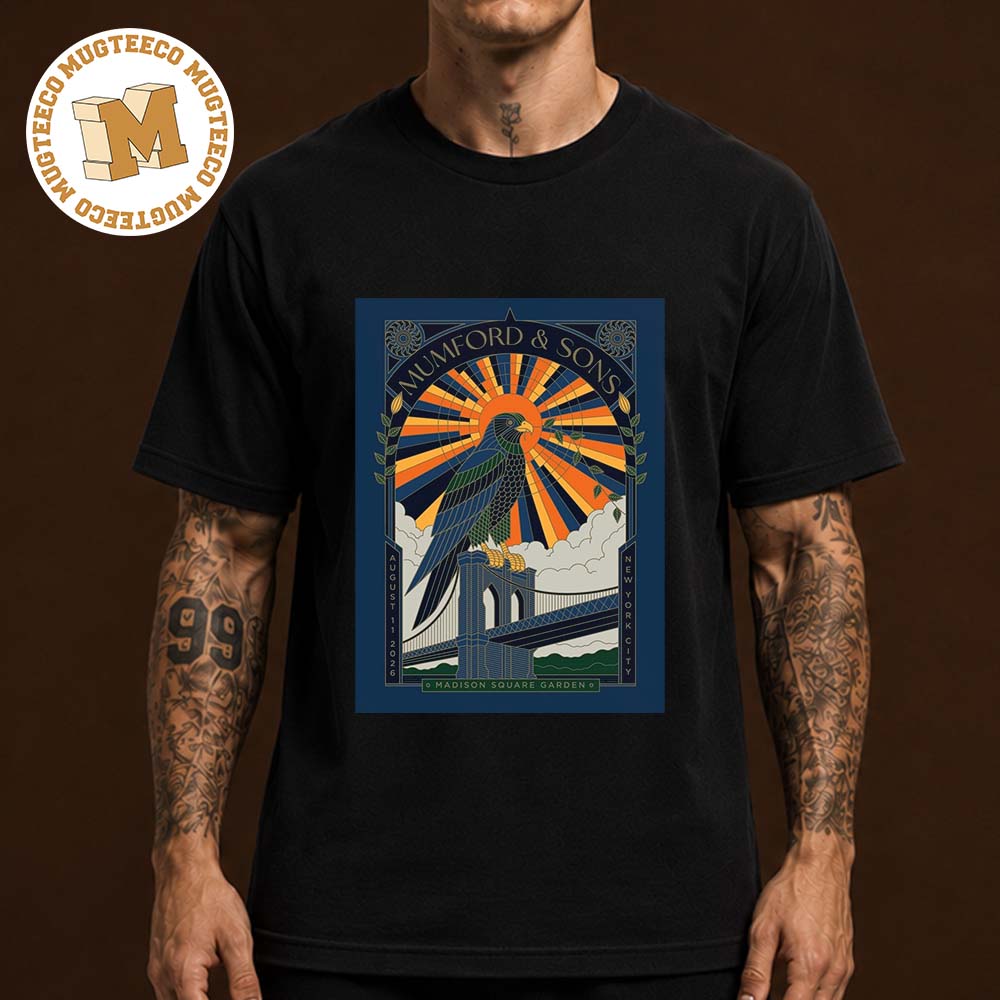 Mumford And Sons NYC 2026 Event Poster At Madison Square Garden On August 11 2026 Unisex T Shirt Mumford And Sons NYC 2026 Event Poster At Madison Square Garden On August 11 2026 Unisex T Shirt
