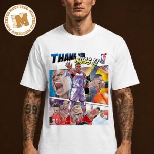 NBA Thunder Russell Westbrook Mister Triple Double Thank You For 18 Seasons Of So Much Excitement Unisex T Shirt