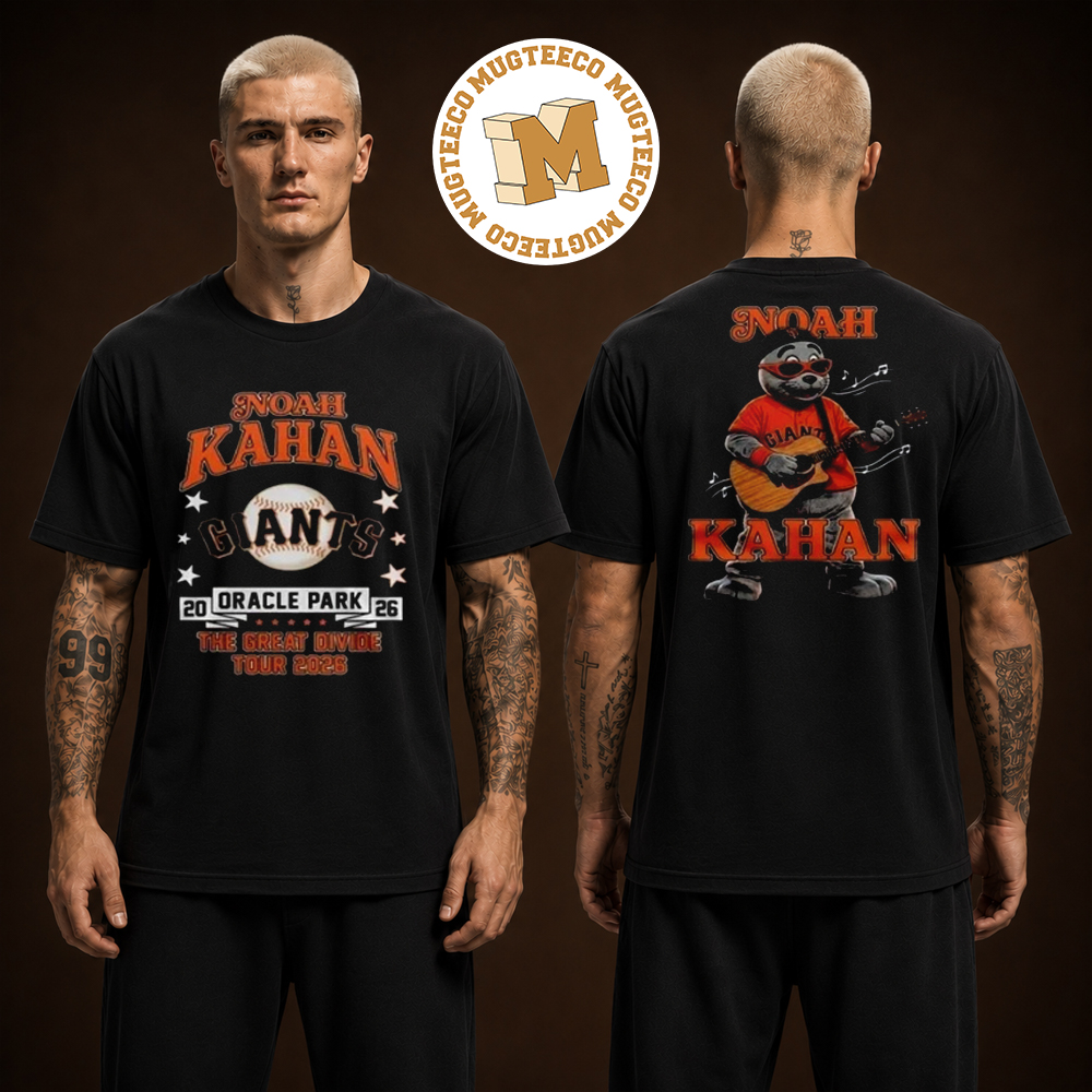 Noah Kahan x San Francisco Giants The Great Divide Tour 2026 Two Sided Unisex T Shirt Noah Kahan x San Francisco Giants The Great Divide Tour 2026 Two Sided Unisex T Shirt