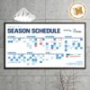 San Antonio Spurs NBA 2026 2027 Schedule Home Decor Poster Canvas San Antonio Spurs NBA 2026 2027 Schedule Home Decor Poster Canvas