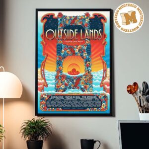 Outside Land San Francisco 2026 Event Poster At Golden Gate Park Night 1 On August 7 2026 Home Decor Poster Canvas