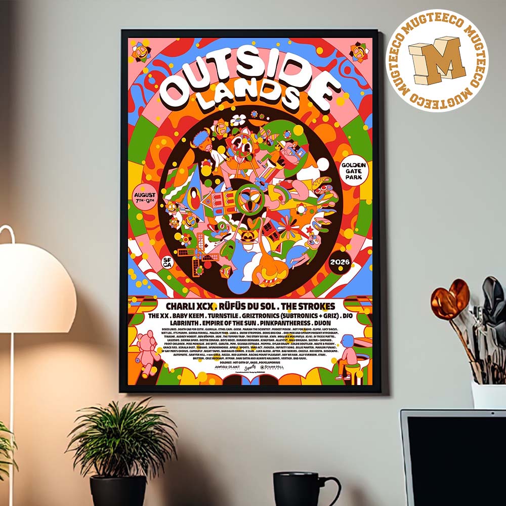 Outside Lands San Francisco 2026 Event Poster At Golden Gate Park Night 3 On August 9 2026 Home Decor Poster Canvas Outside Lands San Francisco 2026 Event Poster At Golden Gate Park Night 3 On August 9 2026 Home Decor Poster Canvas