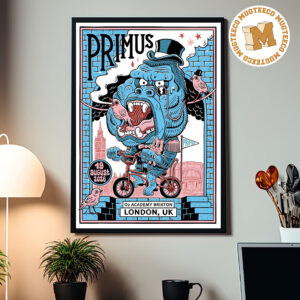 Primus London UK 2026 Event Poster At O2 Academy Brixton On August 19 2026 Home Decor Poster Canvas