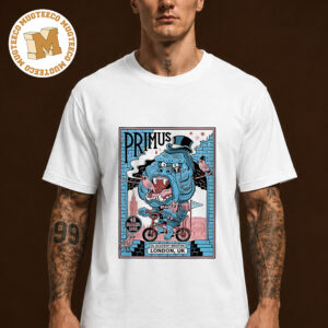 Primus London UK 2026 Event Poster At O2 Academy Brixton On August 19 2026 Unisex T Shirt