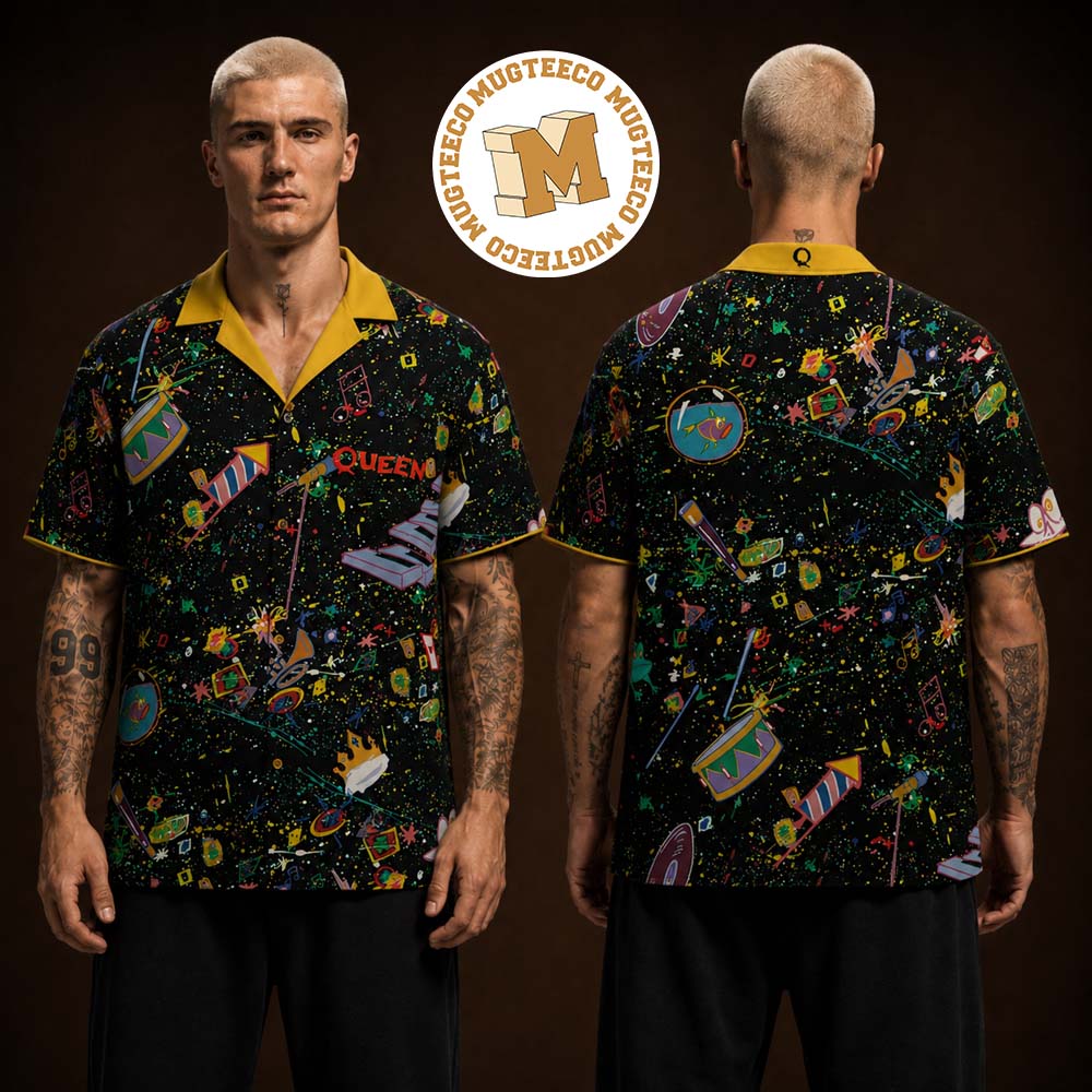 Queen A Kind Of Magic 1986 Tour Cosmic Carnival Hawaiian Shirt Queen A Kind Of Magic 1986 Tour Cosmic Carnival Hawaiian Shirt