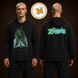 Rob Zombie Freaks On Parade 2026 Merch Zip Up Hoodie Unisex Black T Shirt