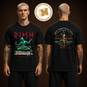 Rush Detroit Michigan Fifty Something Tour 2026 Event Tee At Little Caesars Arena On August 26 And 28 2026 Two Sided Unisex T Shirt