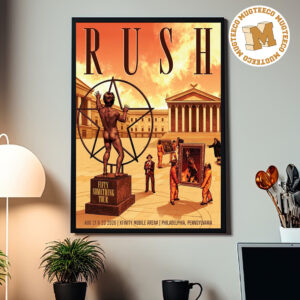 Rush Philadelphia Pennsylvavia 2026 Event Poster At Xfinity Mobie Arena  On August 21 And 23 2026 Home Decor Poster Canvas