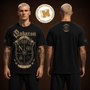 Sabaton Napoleon I Emperor Two Sided Unisex Black T Shirt