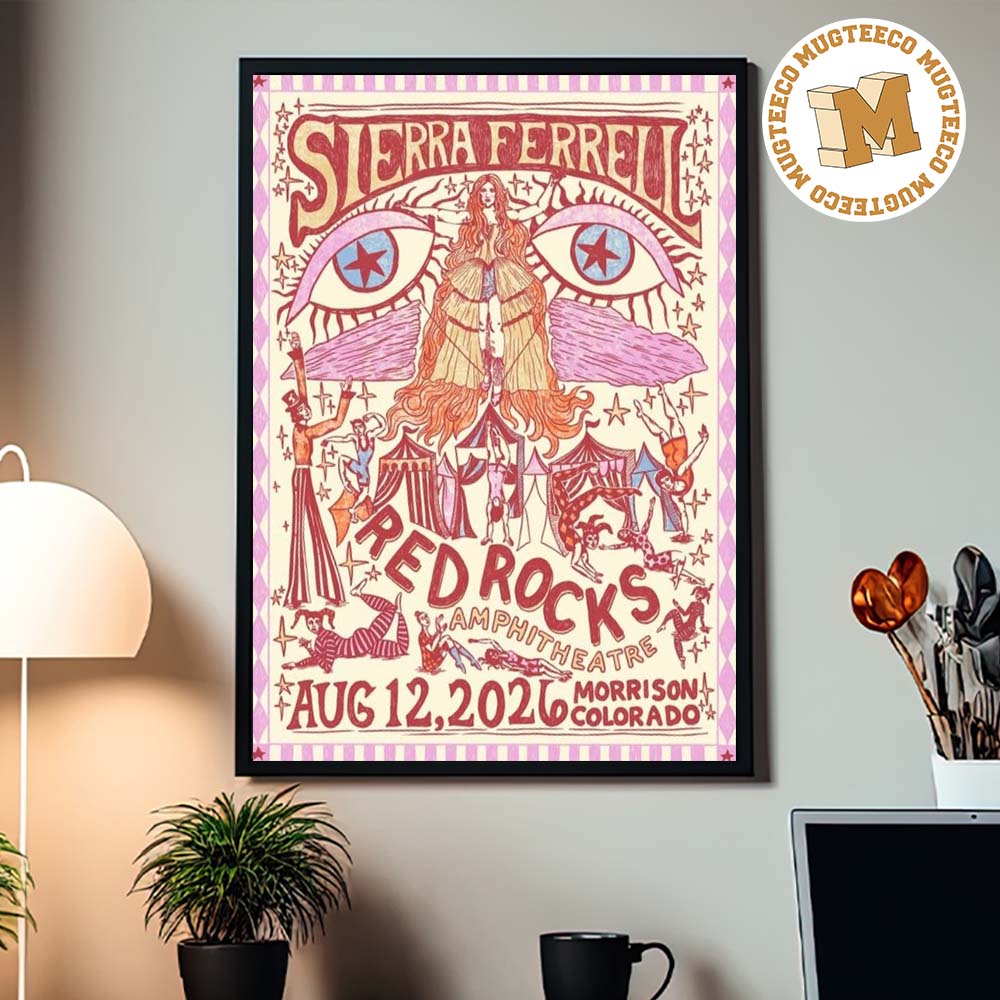 Sierra Ferrell Morrison Colorado 2026 Event Tee At REd Rocks Amphitheatre On August 12 2026 Home Decor Poster Canvas Sierra Ferrell Morrison Colorado 2026 Event Tee At REd Rocks Amphitheatre On August 12 2026 Home Decor Poster Canvas