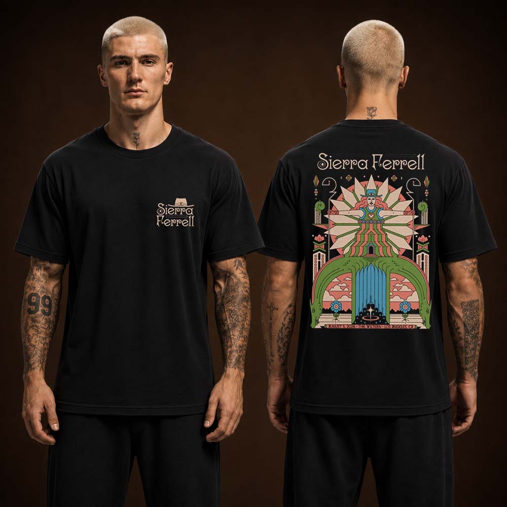Sierra Ferrell Los Angeles CA 2026 Event Poster At The Wiltern On August 5 2026 Two Sided Unisex T Shirt Sierra Ferrell Los Angeles CA 2026 Event Poster At The Wiltern On August 5 2026 Two Sided Unisex T Shirt