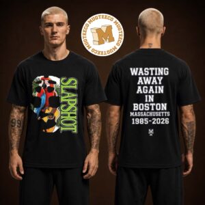 Slapshot Wasting Away Again In Boston Massachusetts 1985 2026 Two Sided Unisex T Shirt