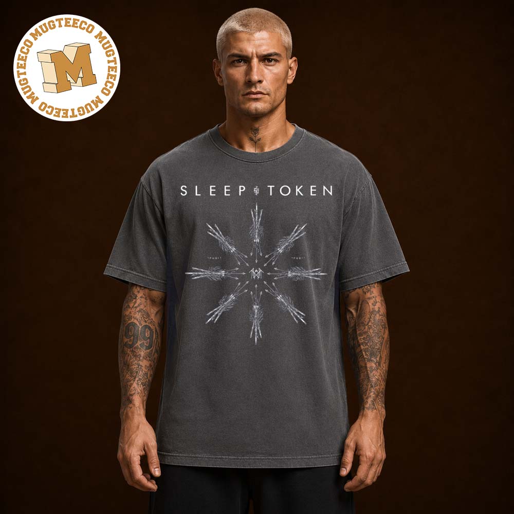 Sleep Token Arrows Black Garment Dyed Unisex T Shirt Sleep Token Arrows Black Garment Dyed Unisex T Shirt