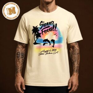 Slerra Ferrell Stanta Barbara CA 2026 Event Poster At Santa Barbara Bowl On August 6 2026 Unisex T Shirt