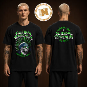 Suicidal Tendencies Adrenaline Addict Two Sided Unisex Black T Shirt