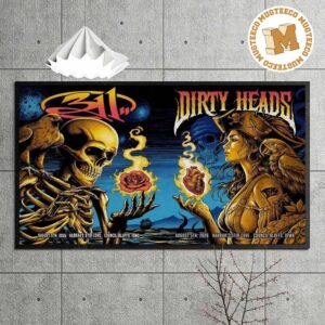 The 311 Band X Dirtyheads Council Bluffs Iowa 2026 Event Poster At Harrah Stir Cove On August 5 2026 Unisex T Shirt
