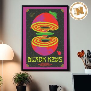 The Black Keys New Port KY 2026 Event Poster At Megacorp Pavilion On August 4 2026 Home Decor Poster Canvas