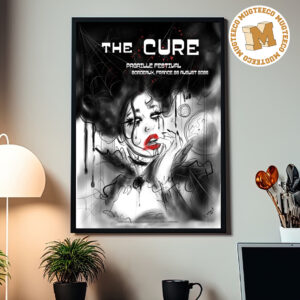 The Cure Bordeaux FR 2026 Event Poster At Pagaille Festival On August 28 2026 Home Decor Poster Canvas
