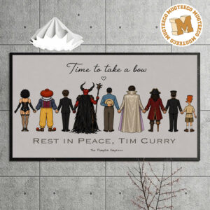 Tim Curry Time To Take Bow Rest In Peace 1946-2026 Home Decor Poster Canvas