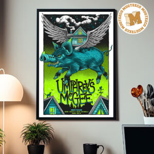 Umphreys McGee Iowa Des Moines IA And Yuba WI Summer Tour 2026 Event Poster At The Englert Theatre Wooly Night 3 Driftless Music Gardens On August 20 21 And 22 2026 Home Decor Poster Canvas