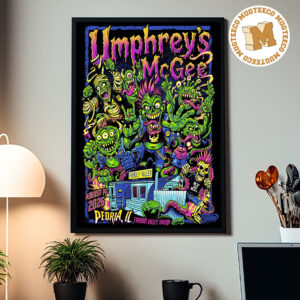 Umphreys McGee Peoria IL 2026 Event Poster At Friendly Valley Tavern On August 19 2026 Home Decor Poster Canvas