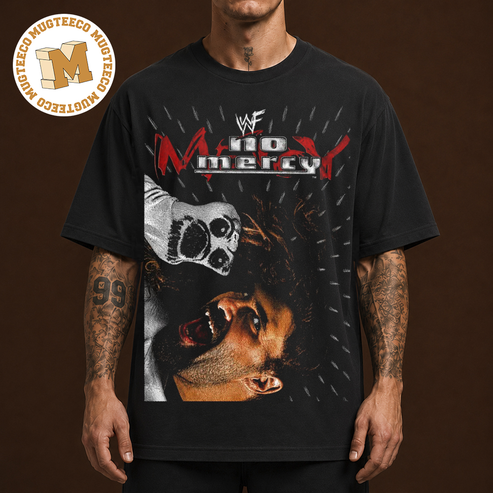 WWF Mick Foley With His Sock Puppet Mr. Socko No Mercy Unisex T Shirt WWF Mick Foley With His Sock Puppet Mr. Socko No Mercy Unisex T Shirt