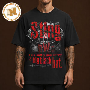 WWF Sting nWo Talk Softly And Carry A Big Black Bat Merch Tee Unisex T Shirt