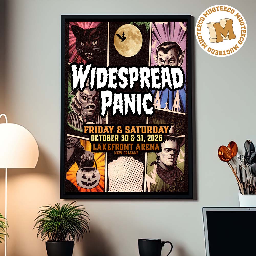 Widespread Panic New Orleans LA 2026 Event Poster At UNO Lakefront Arena On October 30 And 31 2026 Home Decor Poster Canvas Widespread Panic New Orleans LA 2026 Event Poster At UNO Lakefront Arena On October 30 And 31 2026 Home Decor Poster Canvas