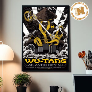 Wu Tang Atlantic City NJ 2026 Event Poster Hard Rock Live At Etess Arena On August 28 2026 Home Decor Poster Canvas