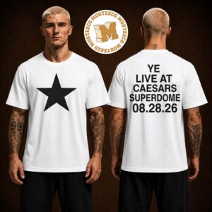 Ye New Orleans 2026 Event Tee At Caesars Superdome On August 28 2026 Two Sided Unisex White T Shirt