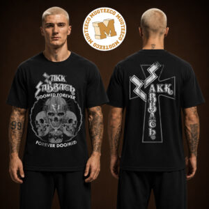 Zakk Sabbath Reaper Tour 2026 Tour Doomed Forever Short Two Sided Unisex T Shirt