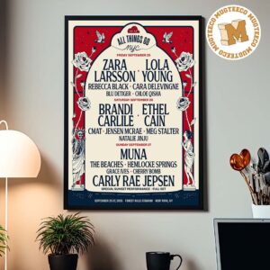 All Things Go New York NY 2026 Event Poster At Forest Hills Stadium On September 25-27 2026 Home Decor Poster Canvas