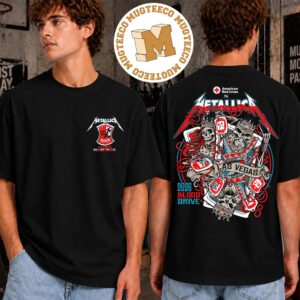 American Red Cross X Metallica Las Vegas 2026 Blood Drive Two Sided Unisex Black T-Shirt