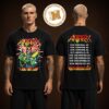 Anthrax North America Tour 2026 Cursum Perficio Fiery Two Sided Unisex T Shirt