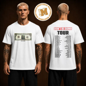 Asap Rocky Dont Be Dumb Tour 2026 Exclusive Two Sided Unisex White T Shirt