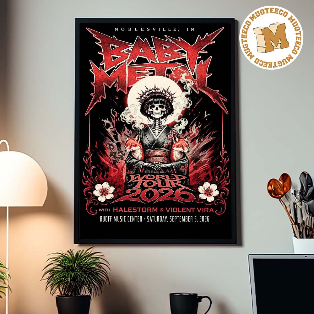 Baby Metal Noblesville IN World Tour 2026 Event Poster At Ruoff Music Center On September 5 2026 Home Decor Poster Canvas Baby Metal Noblesville IN World Tour 2026 Event Poster At Ruoff Music Center On September 5 2026 Home Decor Poster Canvas