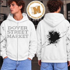 BigBang X Dover Street Market Cosmos Merch Two Sided Zip Up Unisex Hoodie Shirt