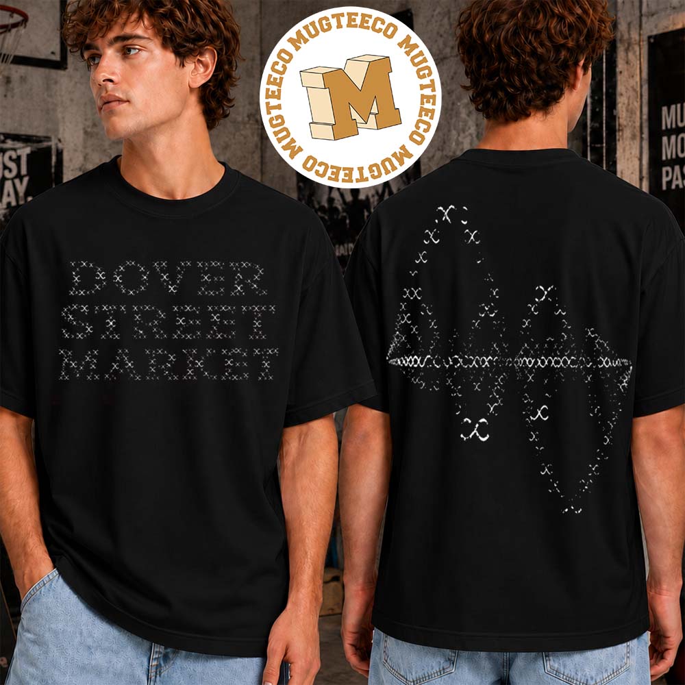 BigBang X Dover Street Market Cosmos Two Sided Unisex Black T-Shirt BigBang X Dover Street Market Cosmos Two Sided Unisex Black T-Shirt