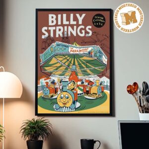 Billy Strings Denver Colorado 2026 Event Poster At The Para Mount Theatre On September 18-20 2026 Home Decor Poster Canvas