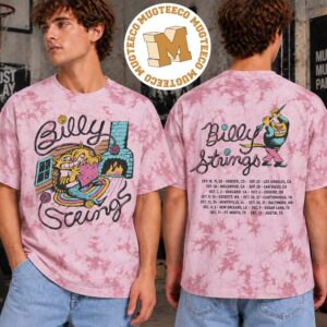 Billy Strings Fall Tour 2026 Yarn Tie Dye Tee With Dates Two Sided Unisex T Shirt