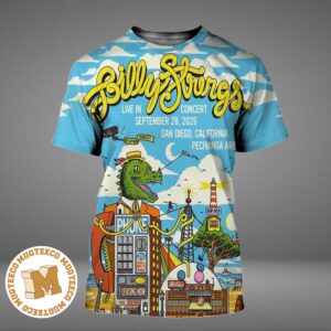 Billy Strings Live In Concert San Diego CA 2026 Event Poster At Pechanga Arena On September 28 2026 All Over Print Shirt