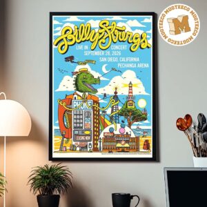 Billy Strings Live In Concert San Diego CA 2026 Event Poster At Pechanga Arena On September 28 2026 Home Decor Poster Canvas