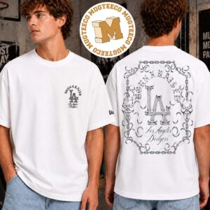 Born X Raised Los Angeles Dodgers Chain Graphic Two Sided Unisex T-Shirt