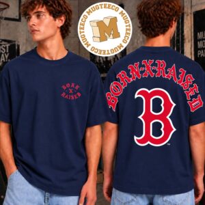 BornXRaised X Boston Red Sox The Majors Merch Tee Two Sided Unisex T-Shirt