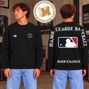 BornXRaised X MLB Shoulder Major League Base Ball Two Sided Unisex T-Shirt